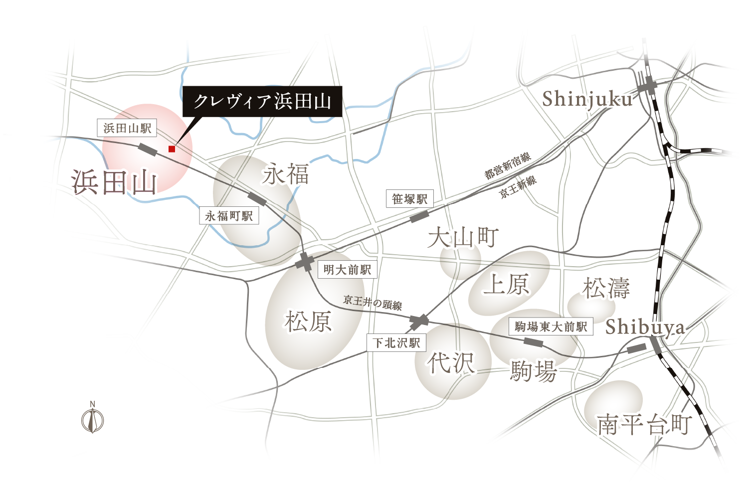 京王井の頭線沿線住宅地マップ