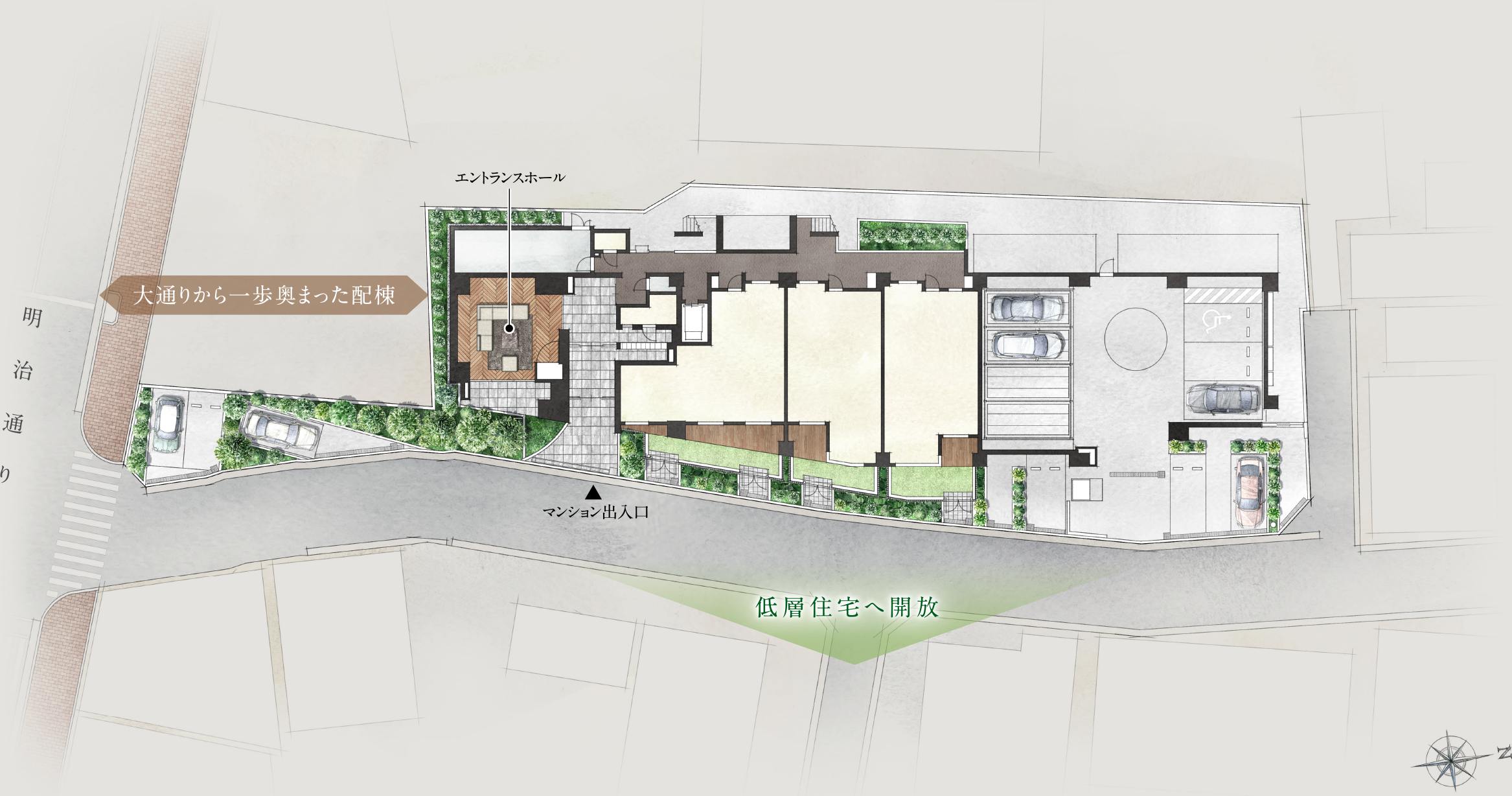 敷地配置完成予想イラスト※4