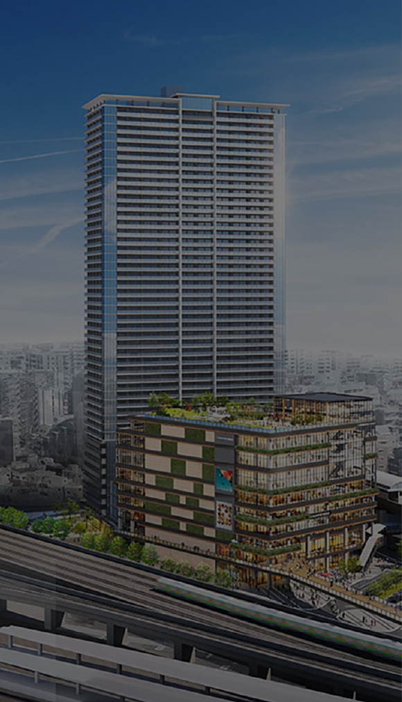 西日暮里駅前地区第一種市街地再開発事業完成予想CG（提供画像）