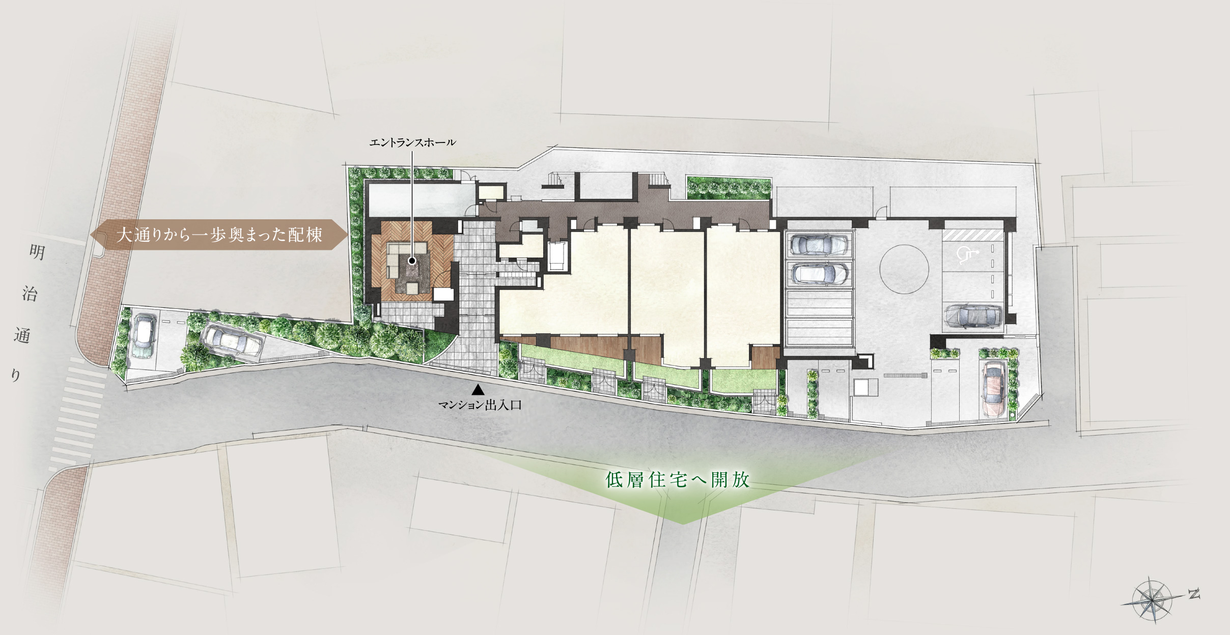 敷地配置完成予想イラスト