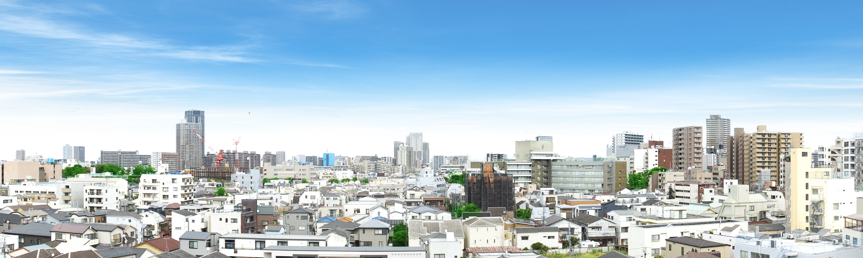 現地8階相当の眺望写真（2025年7月東方向撮影）