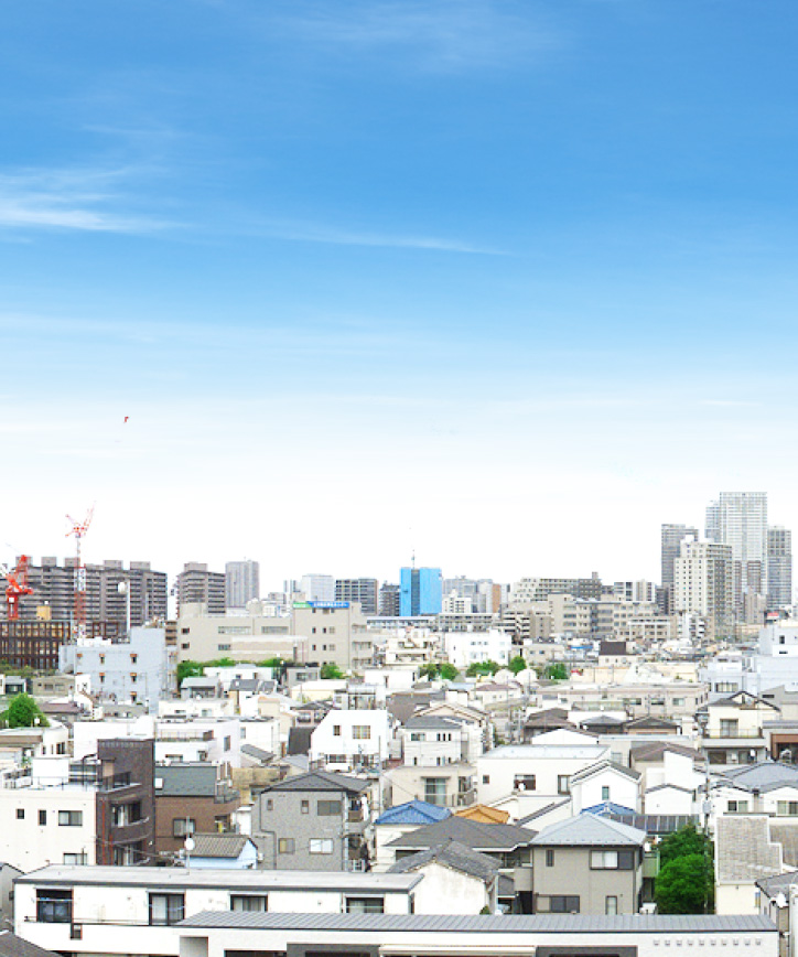 現地8階相当の眺望写真（2025年7月東方向撮影）
