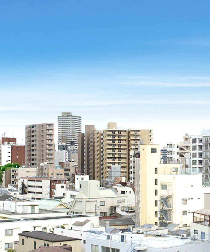 現地8階相当の眺望写真（2025年7月東方向撮影）