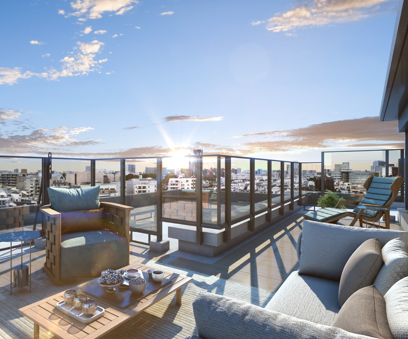 ルーフバルコニー完成予想CG（E2rタイプ）※1