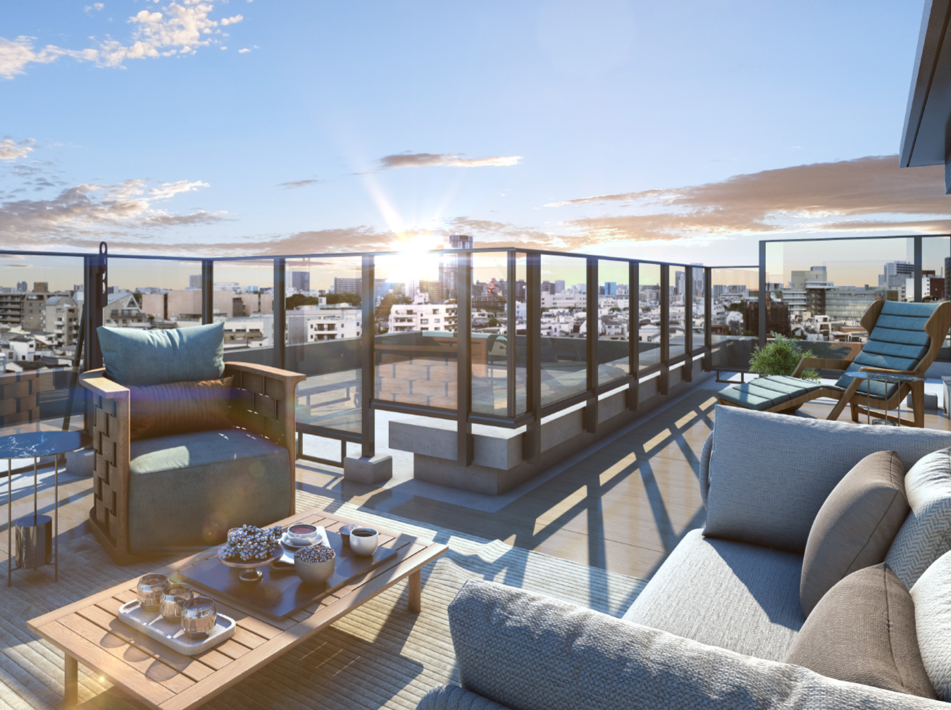 ルーフバルコニー完成予想CG（E2rタイプ）※5