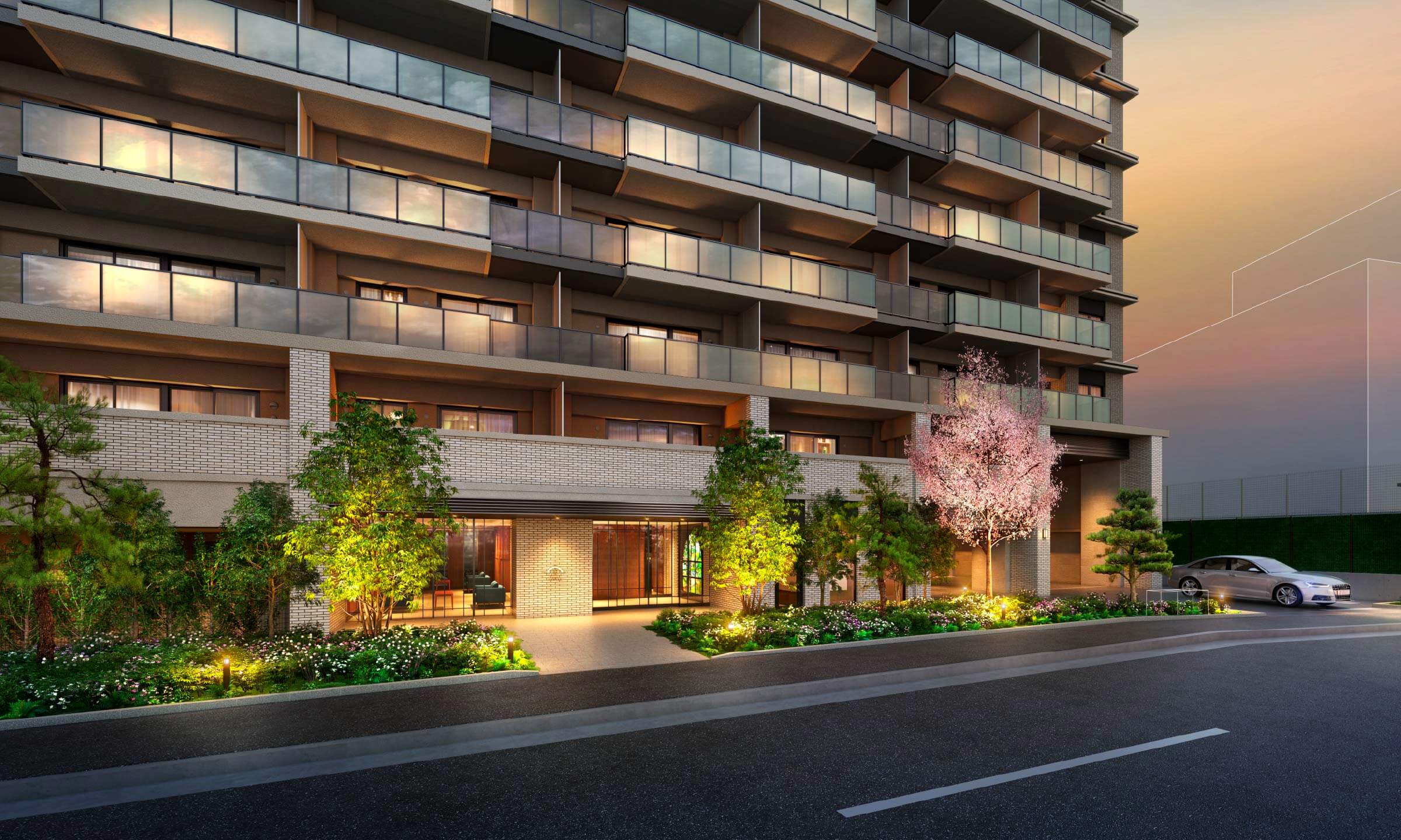 エントランスアプローチ完成予想CG