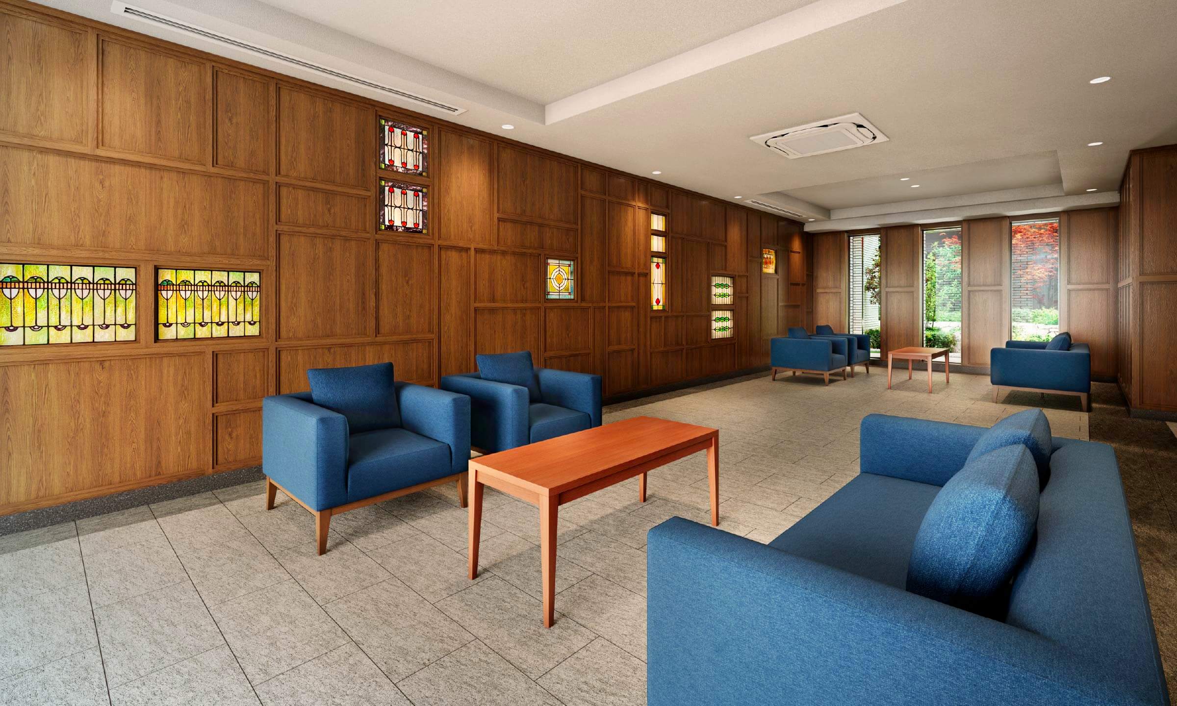 ステンドグラスラウンジ完成予想CG