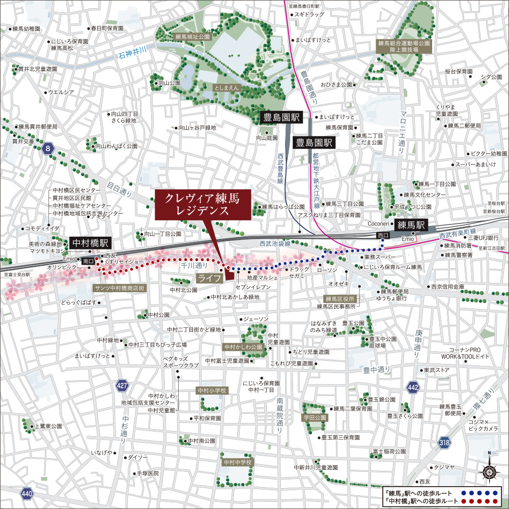 現地案内図