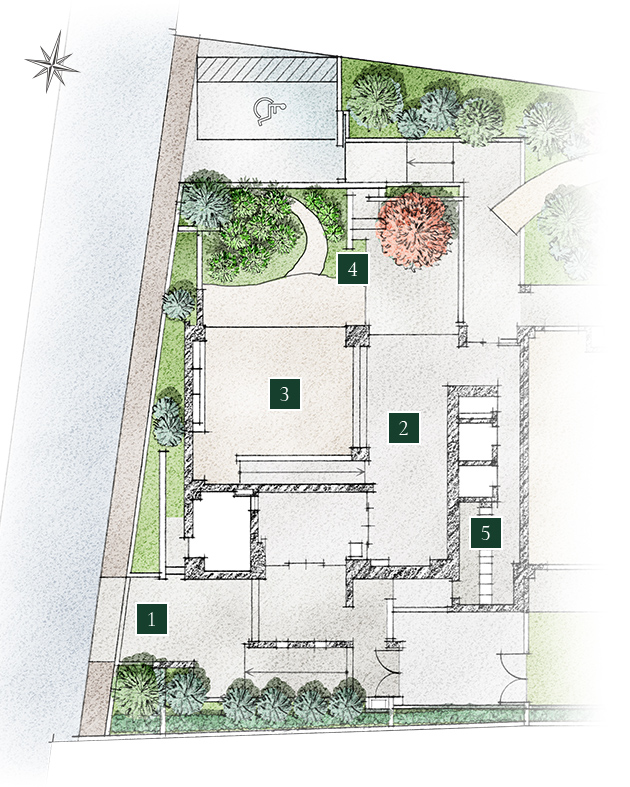 敷地配置図（部分図）