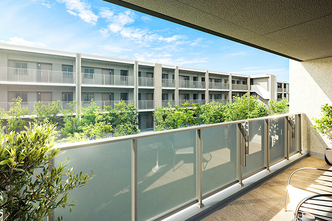 N1タイプバルコニー完成予想CG