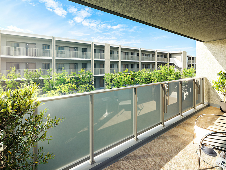 N1タイプバルコニー完成予想CG