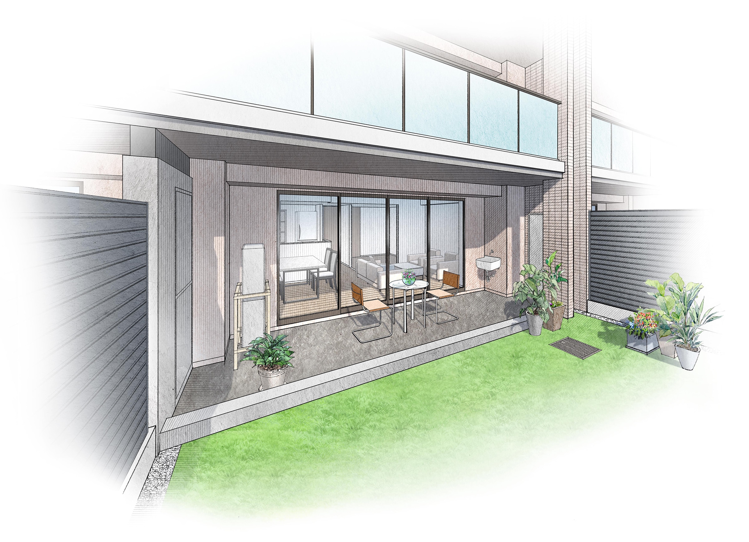 F1gタイプ専用庭完成予想イラスト