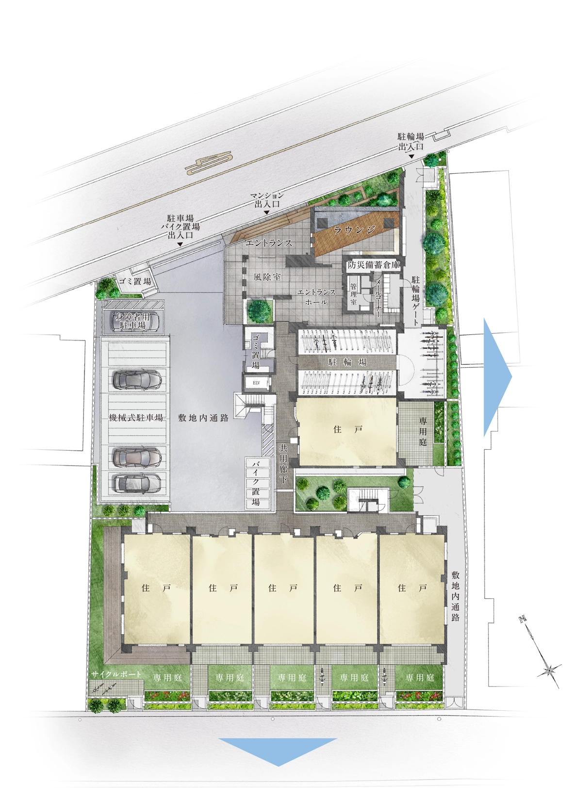 LANDPLAN敷地配置イメージイラスト