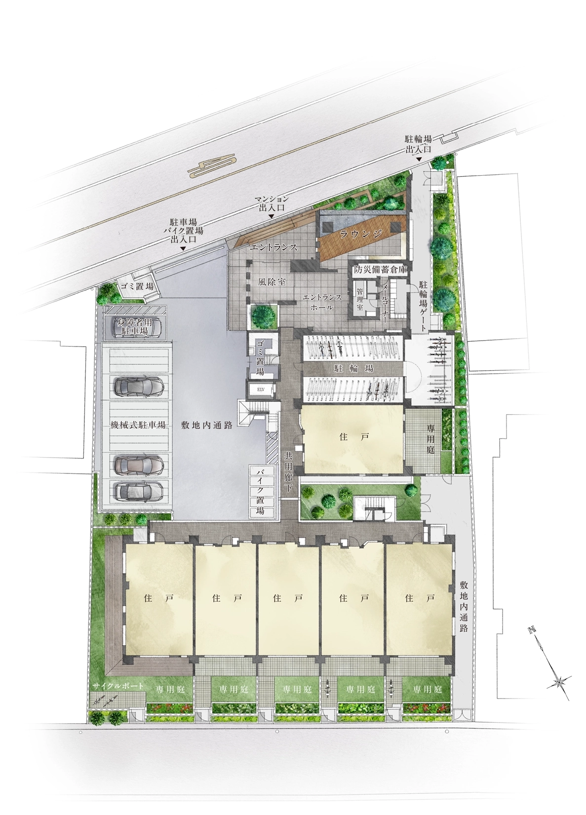 LANDPLAN敷地配置イメージイラスト